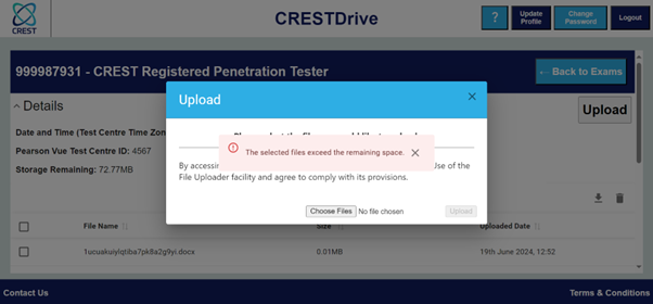 Image of CRESTDrive uploader